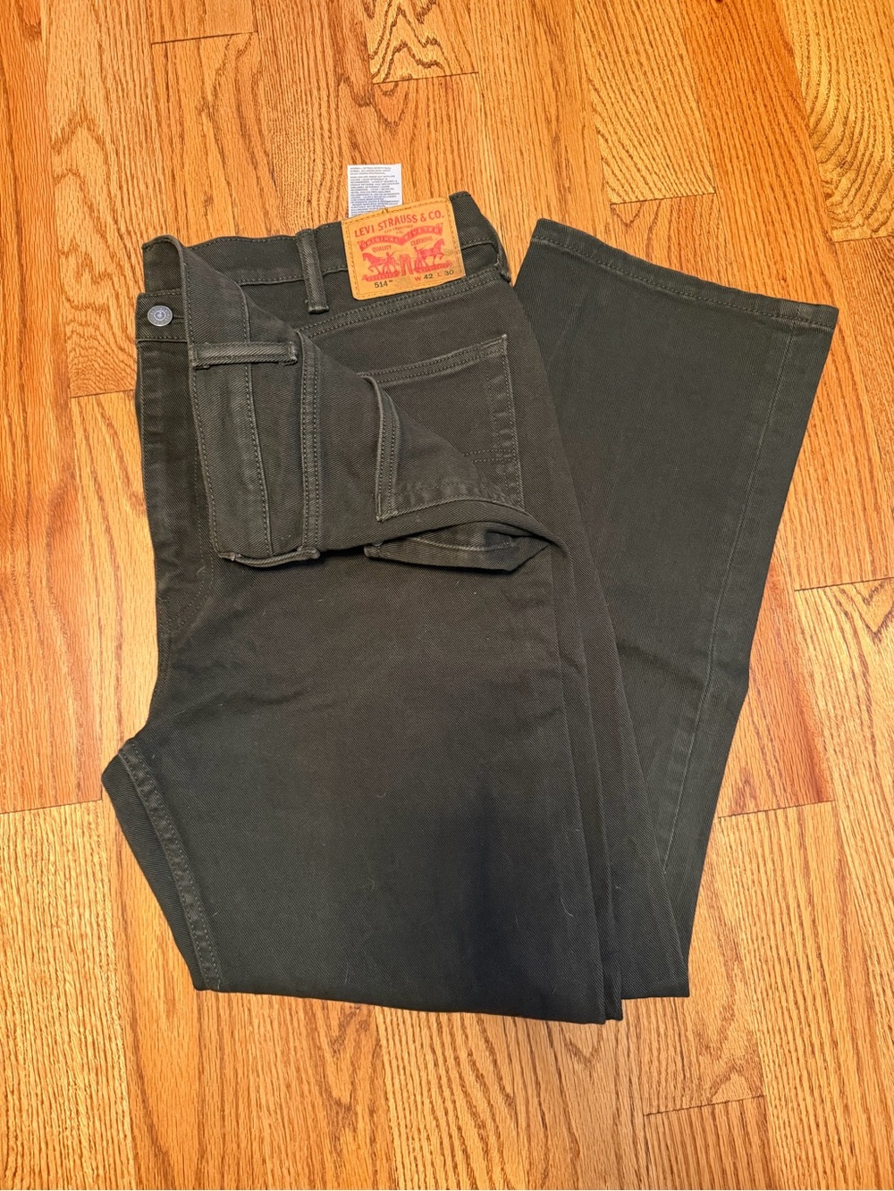 Levi's Black Straight-Leg Jeans 514